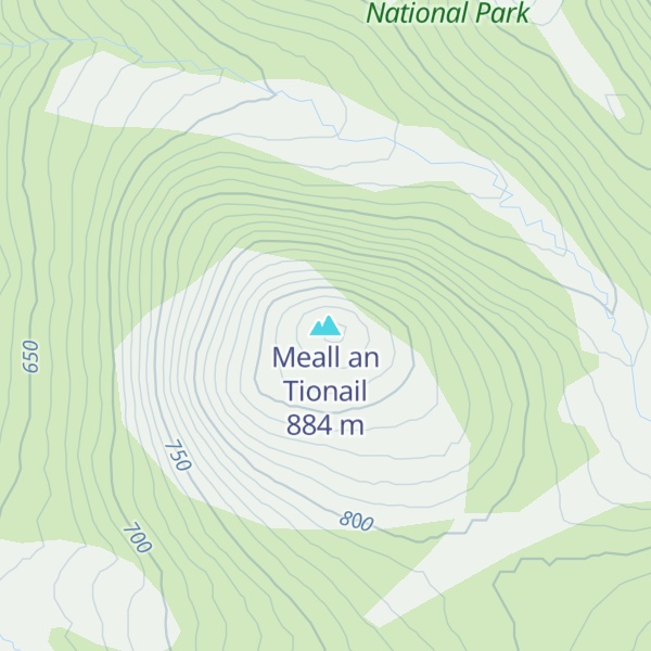 Map of Meall an Tionail