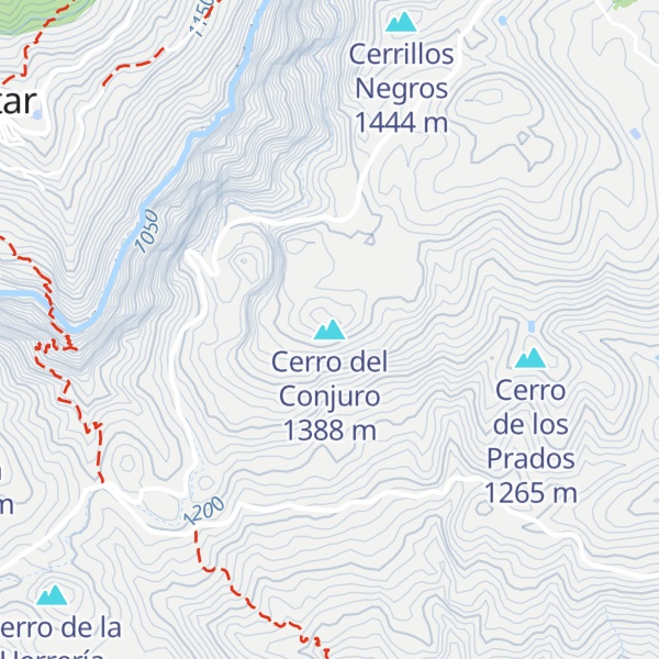 Map of Cerro del Conjuro