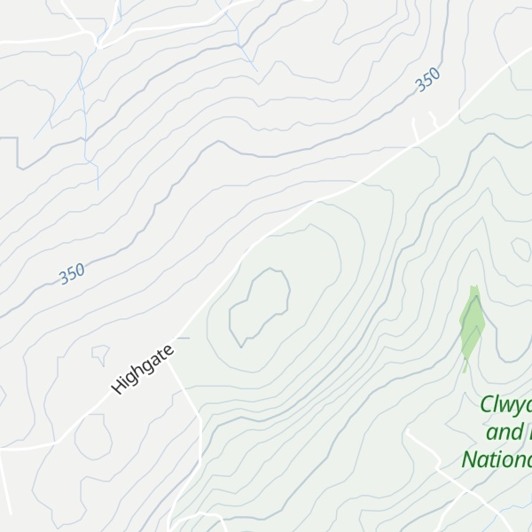 Map of Bryn Yr Orsedd