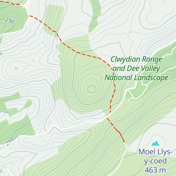 Map of Moel Arthur