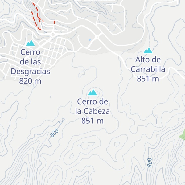 Map of Cerro de la Cabeza