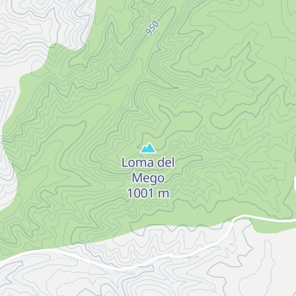Map of Loma del Mego