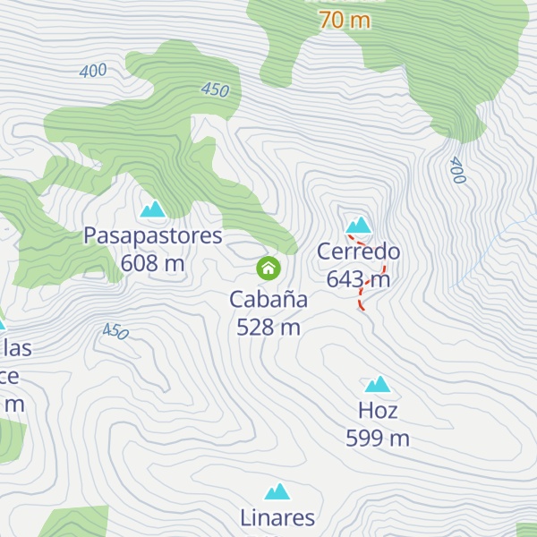 Map of Cabaña