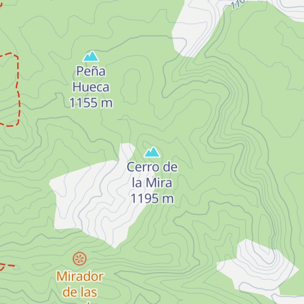 Map of Cerro de la Mira