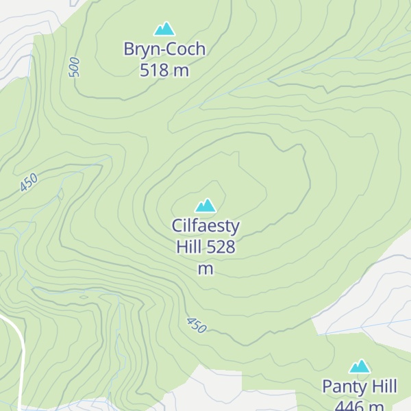 Map of Cilfaesty Hill