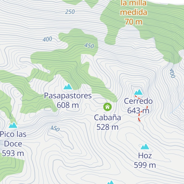 Map of Cabaña de El Tejo