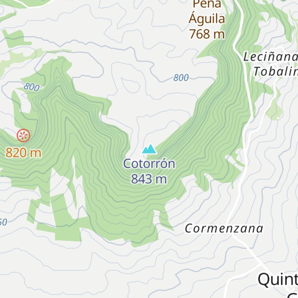 Map of Cotorrón