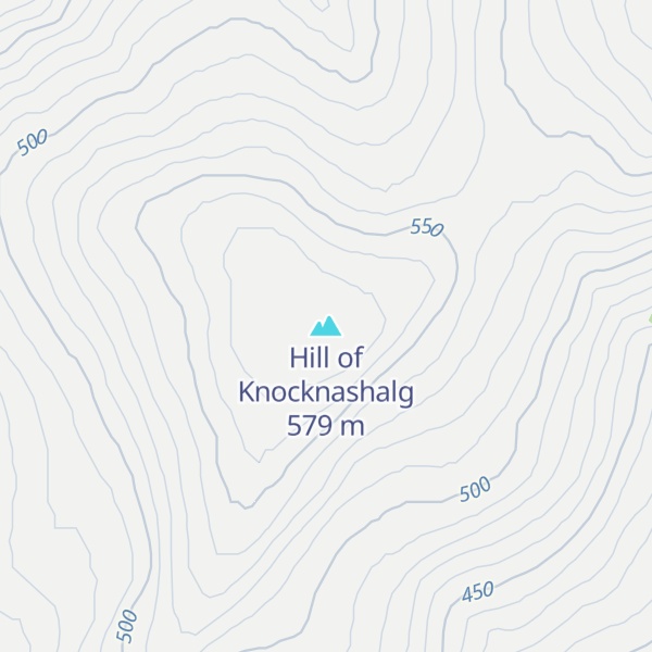 Map of Hill of Knocknashalg