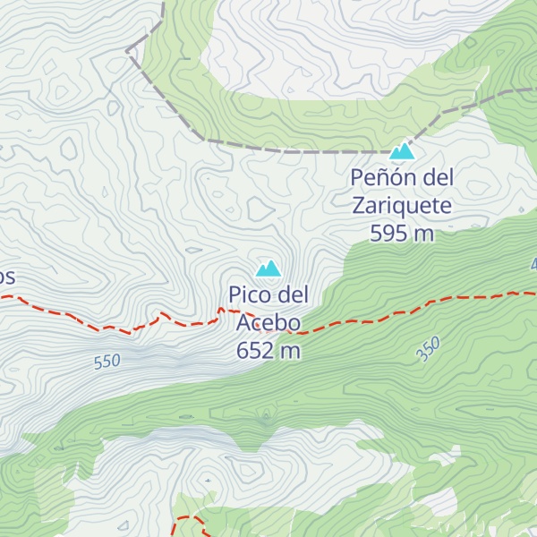 Map of Pico del Acebo
