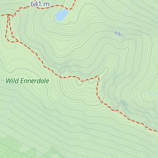 Map of High Stile (Wainwright)