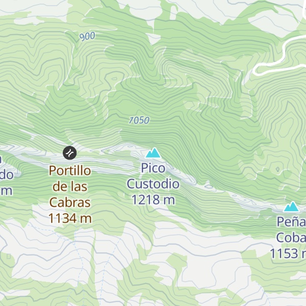 Map of Pico Custodio