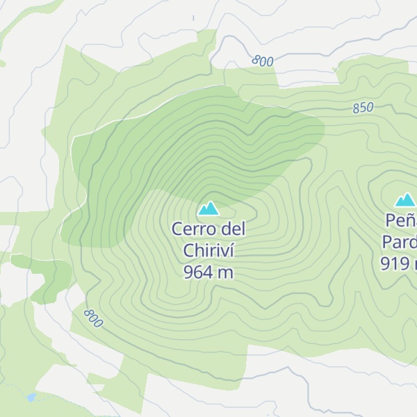 Map of Cerro del Chiriví