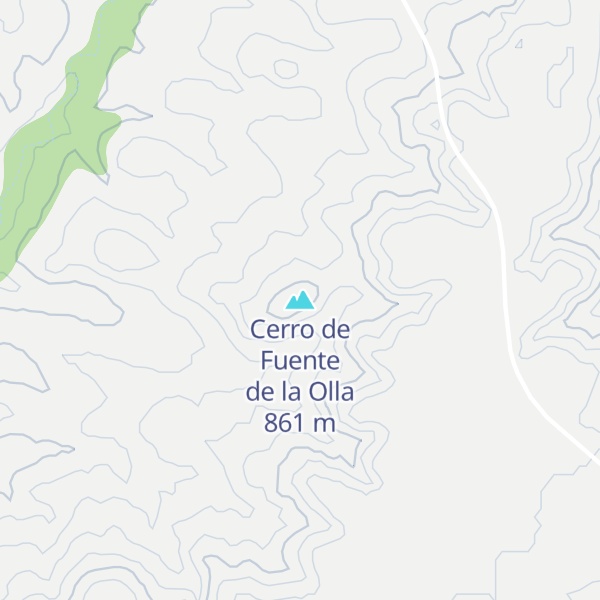 Map of Cerro de Fuente de la Olla
