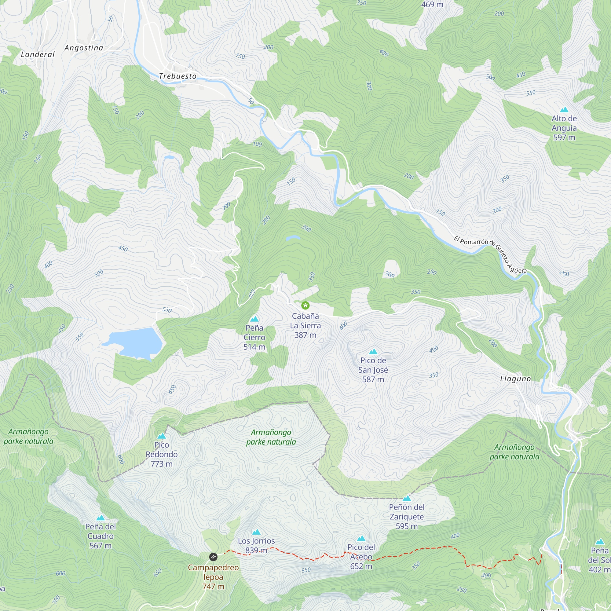 Cabaña La Sierra map