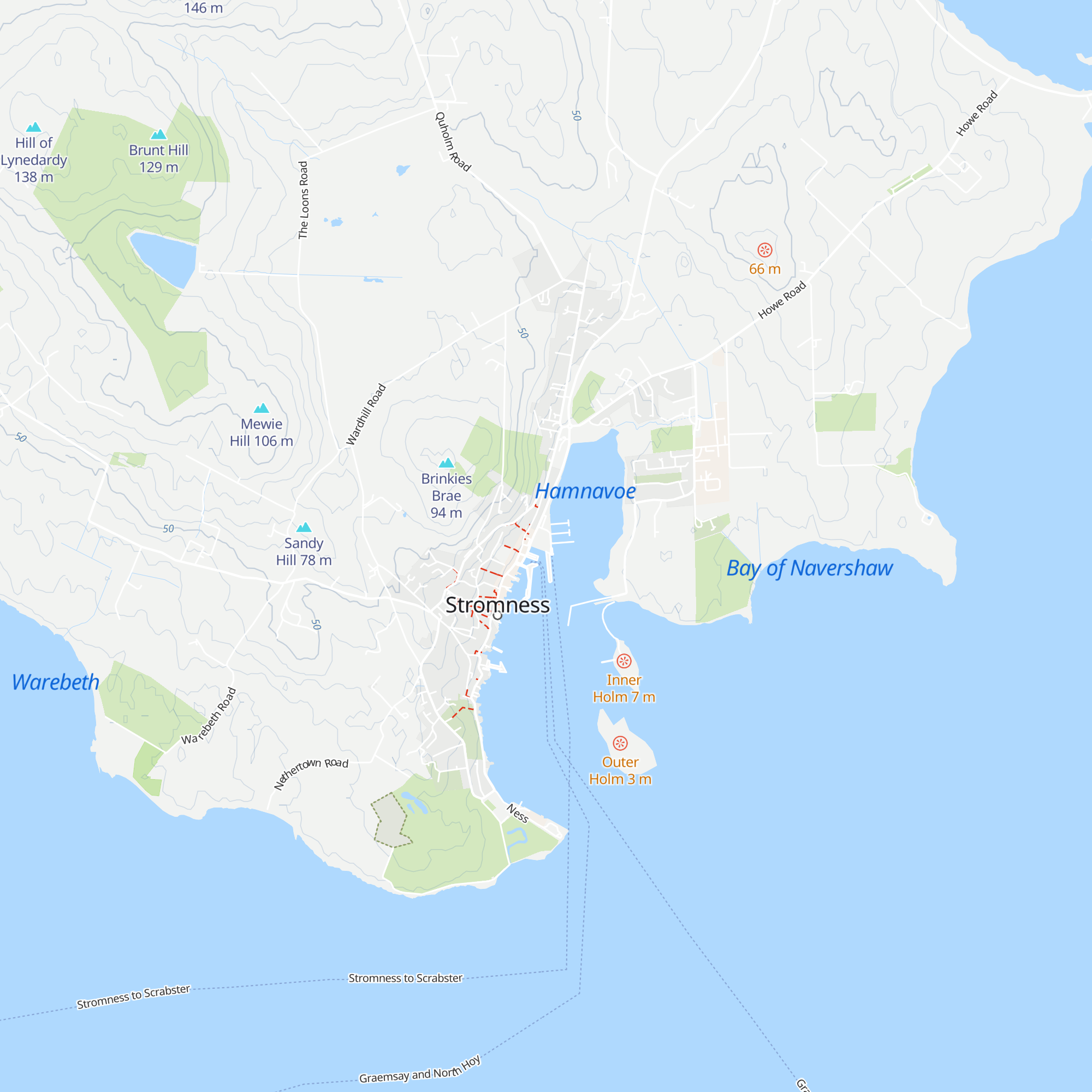Stromness Ferry Terminal map