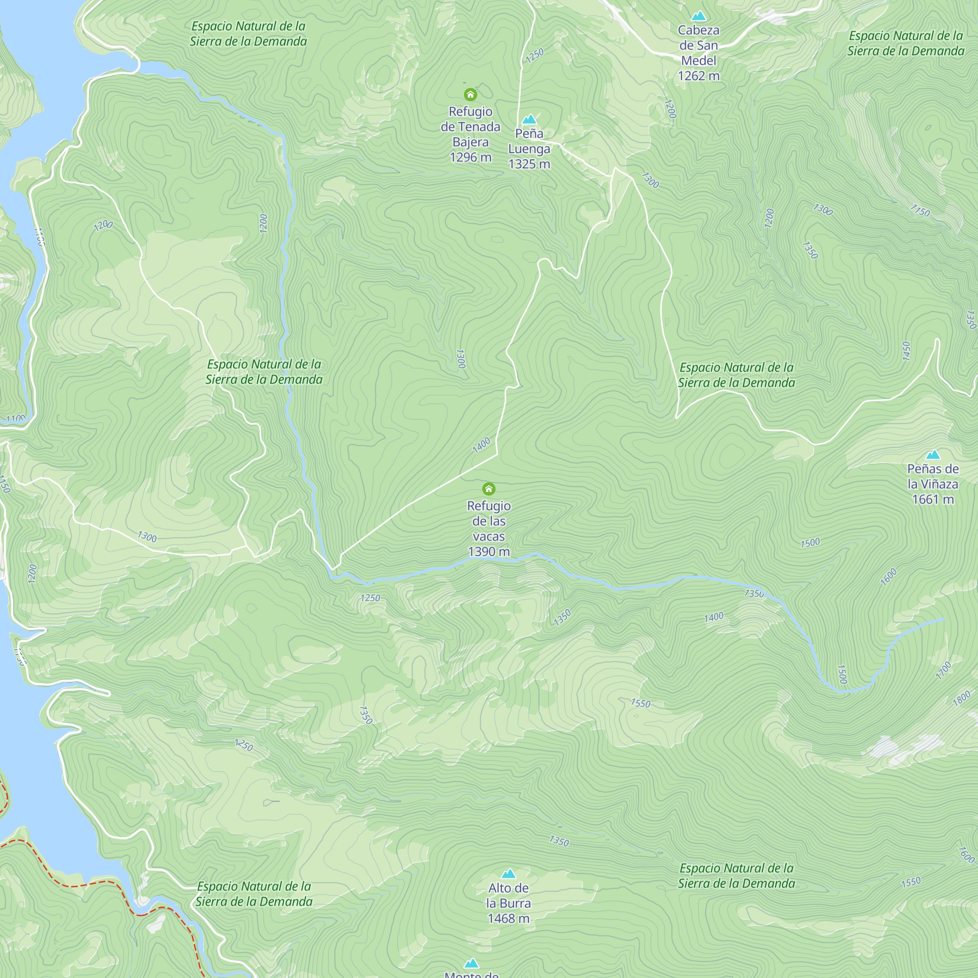 Refugio de las vacas map
