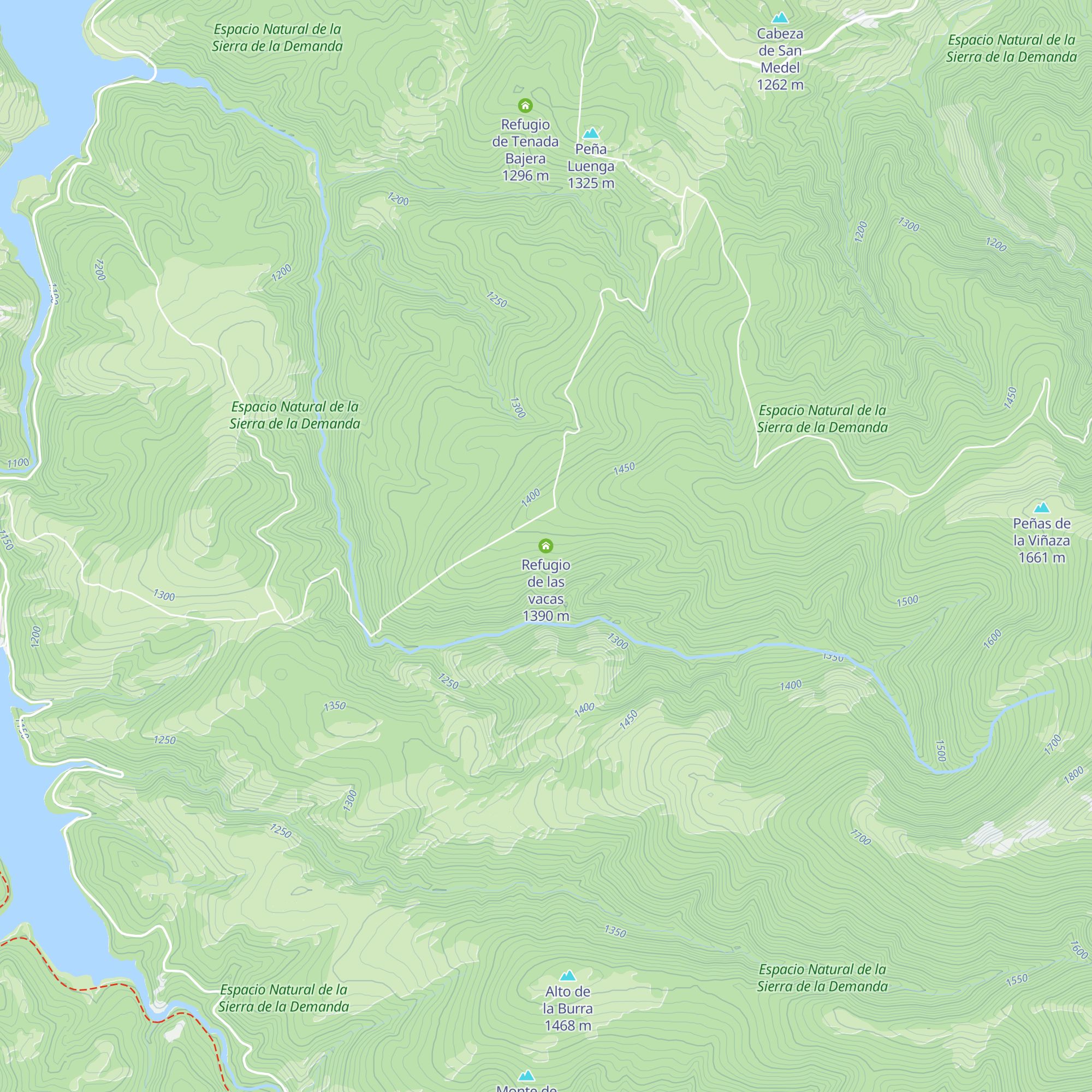 Refugio de las vacas map