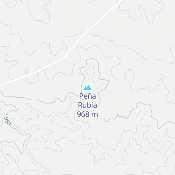 Map of Peña Rubia