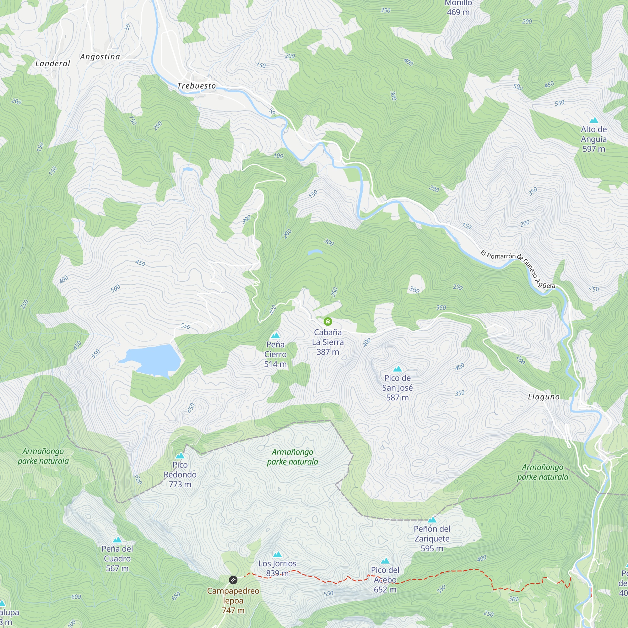 Cabaña La Sierra map