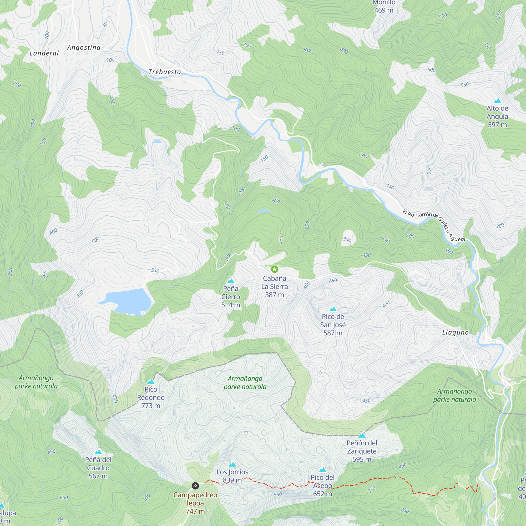 Cabaña La Sierra map