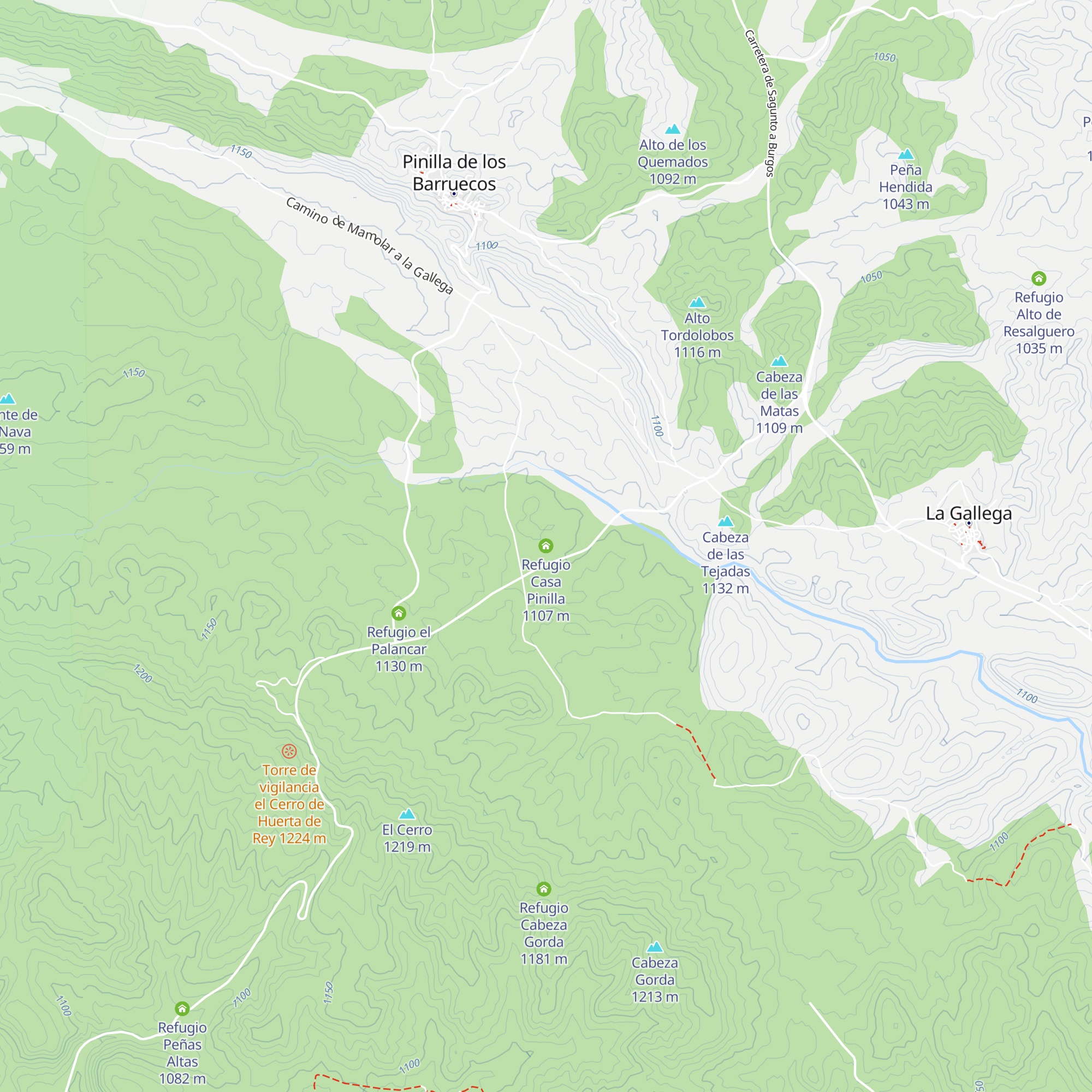 Refugio Casa Pinilla map