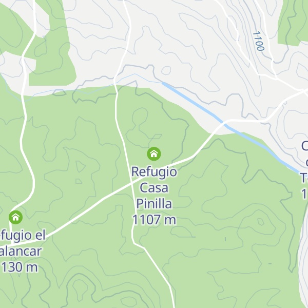 Map of Refugio Casa Pinilla