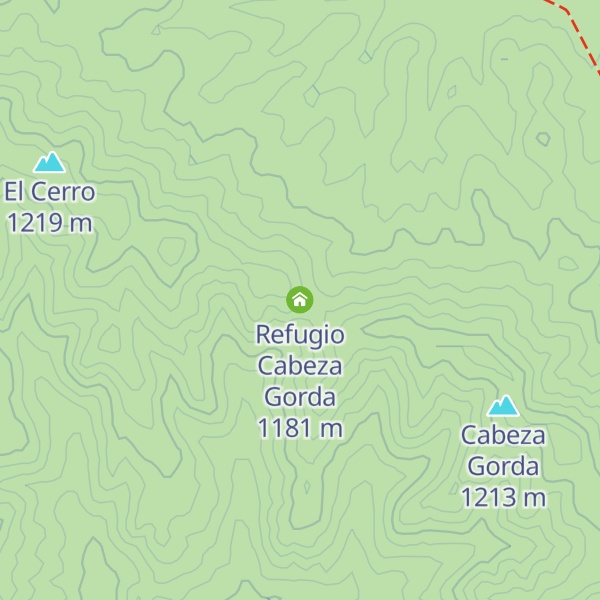 Map of Refugio Cabeza Gorda