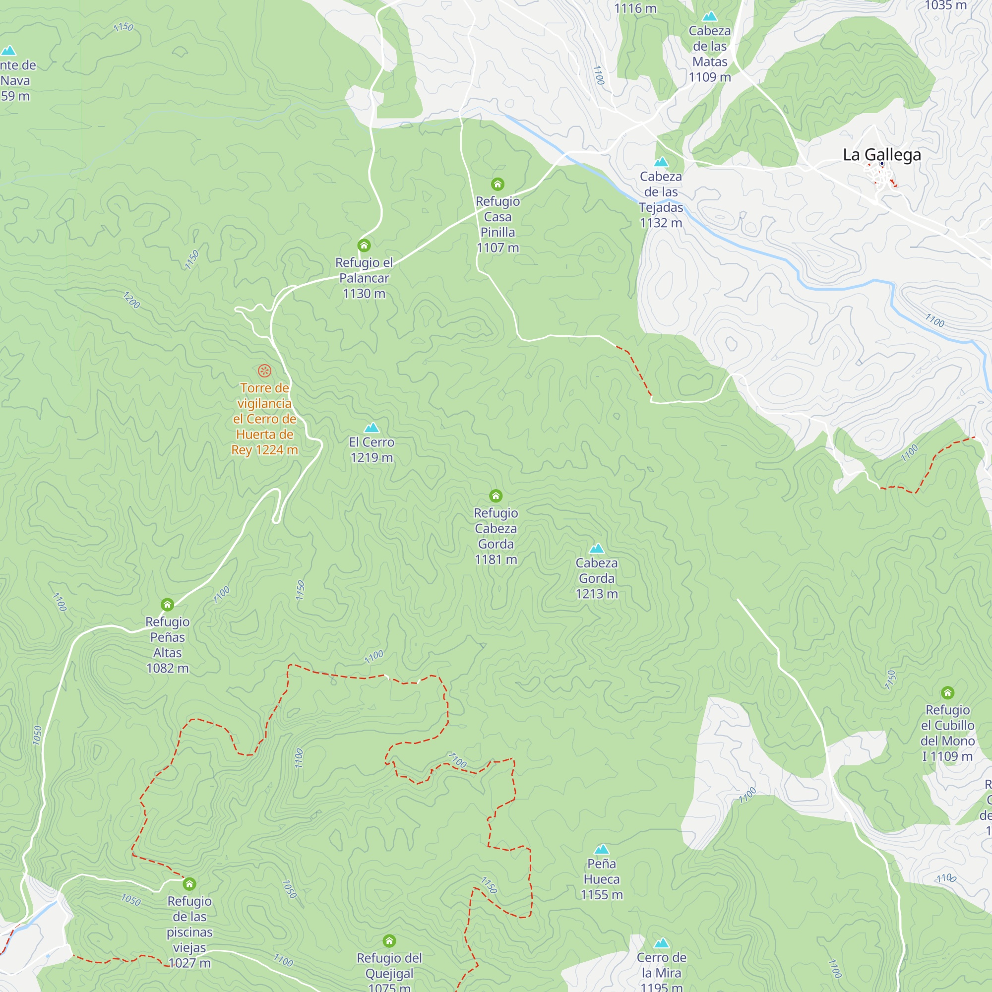 Refugio Cabeza Gorda map