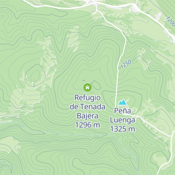 Map of Refugio de Tenada Bajera