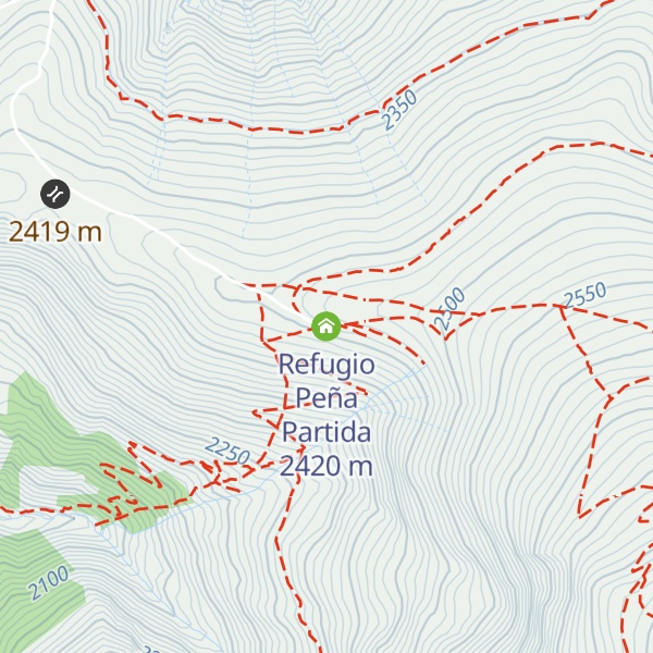 Map of Refugio Peña Partida