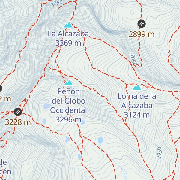 Map of Peñón del Globo