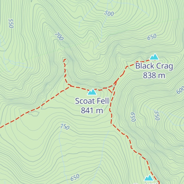 Map of Scoat Fell