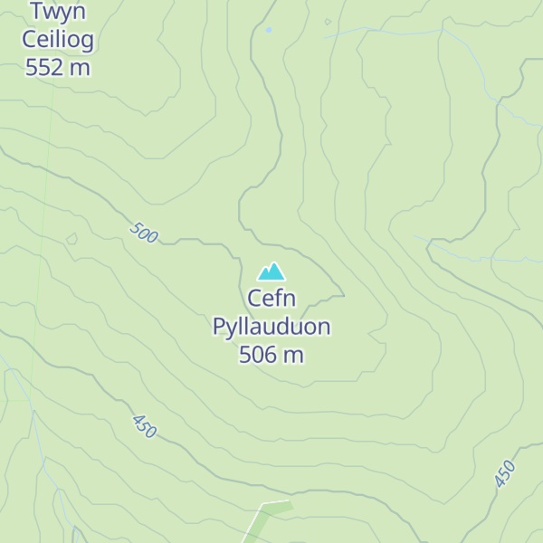 Map of Cefn Pyllauduon