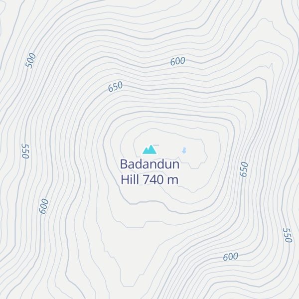Map of Badandun Hill