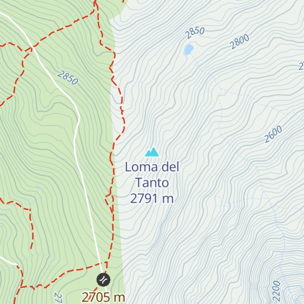 Map of Loma del Tanto
