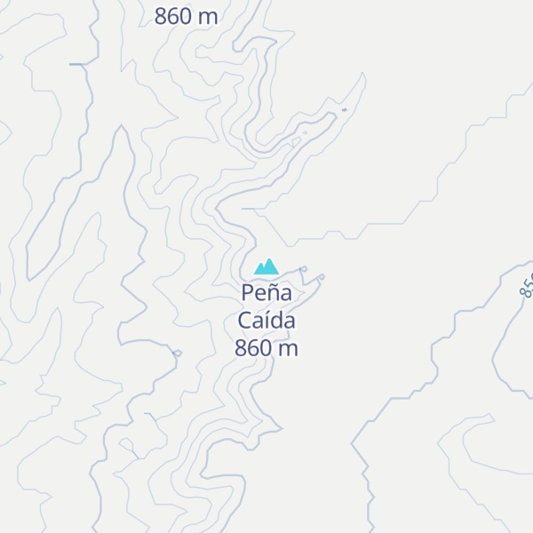 Map of Peña Caída