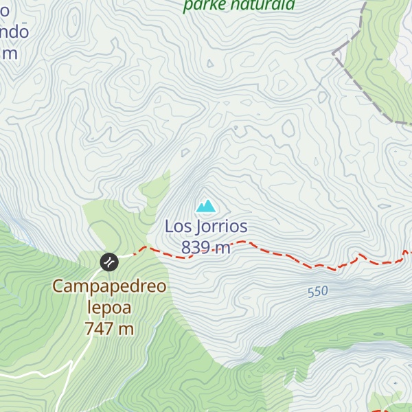 Map of Los Jorrios