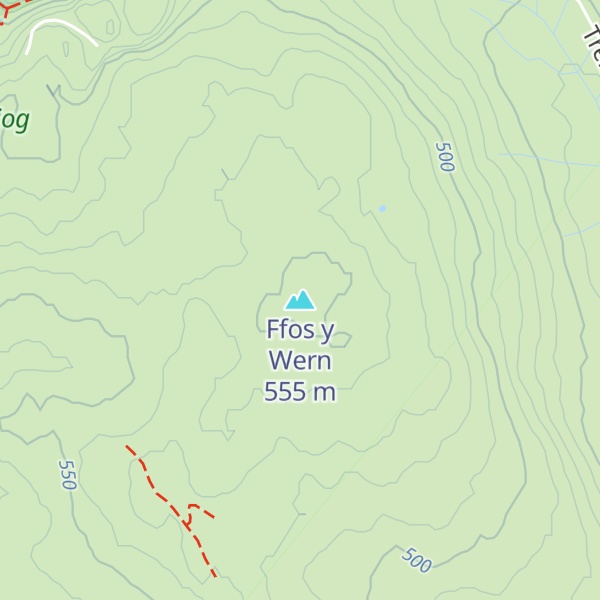 Map of Ffos y Wern