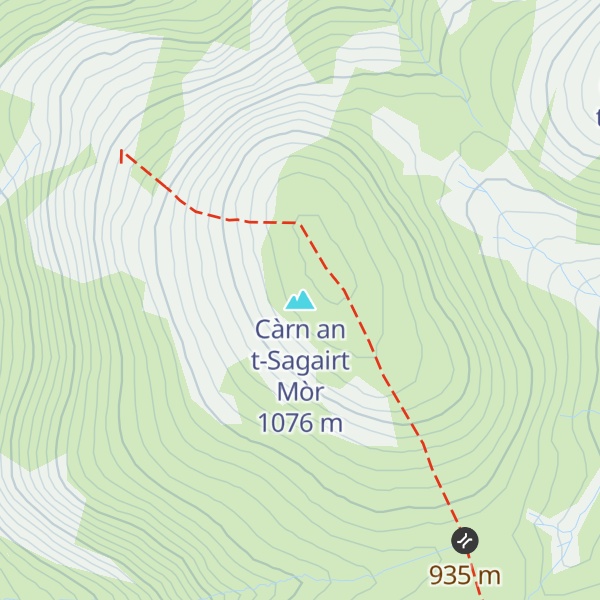 Map of Càrn an t-Sagairt Mòr
