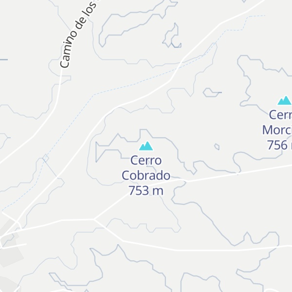 Map of Cerro Cobrado