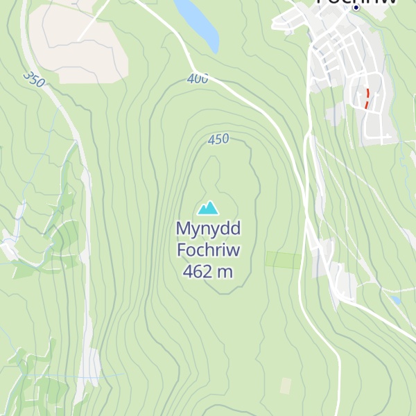 Map of Mynydd Fochriw