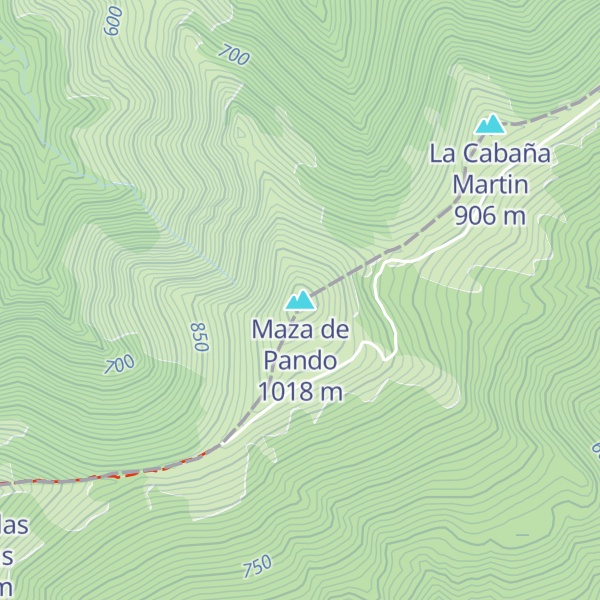 Map of Maza de Pando