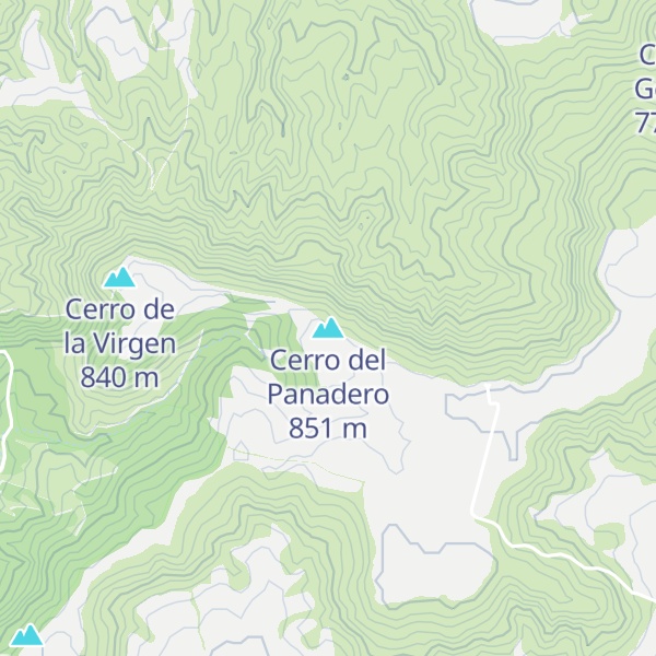 Map of Cerro del Panadero