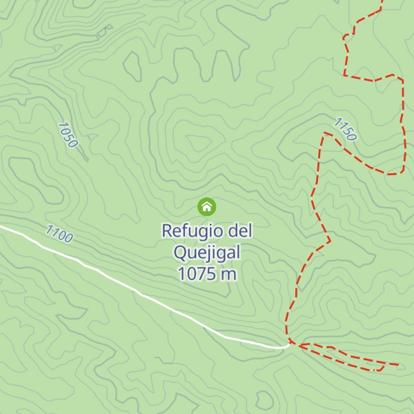 Map of Refugio del Quejigal
