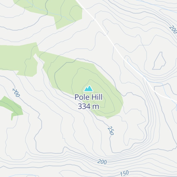 Map of Pole Hill