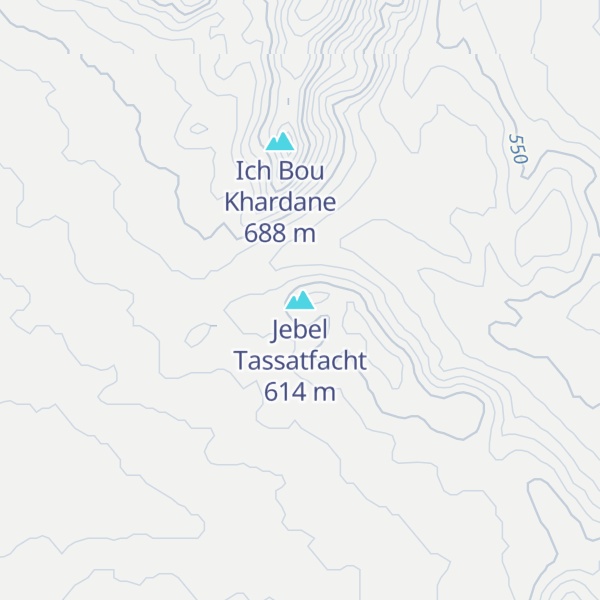 Map of Jebel Tassatfacht