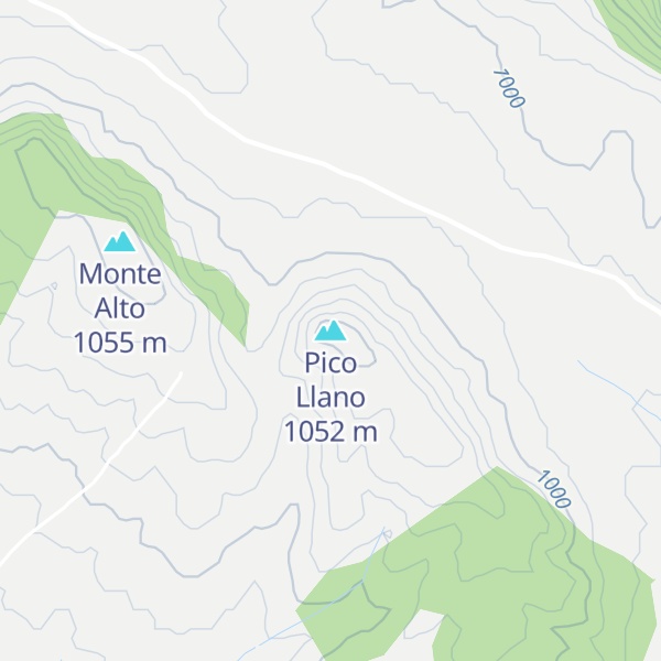 Map of Pico Llano