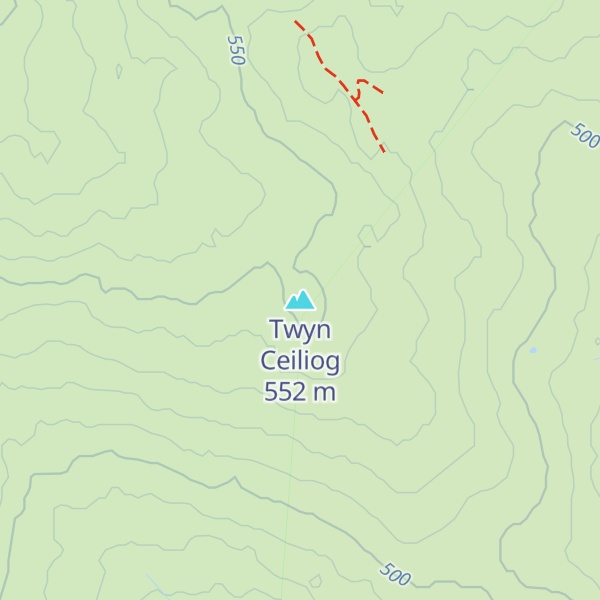 Map of Twyn Ceiliog