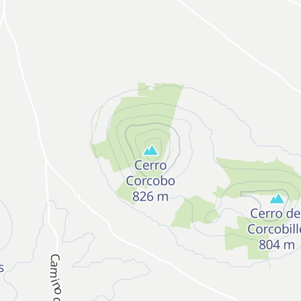 Map of Cerro Corcobo
