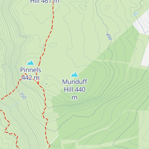 Map of Munduff Hill